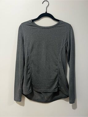 Danskin Gray Long Sleeve Crewneck Top